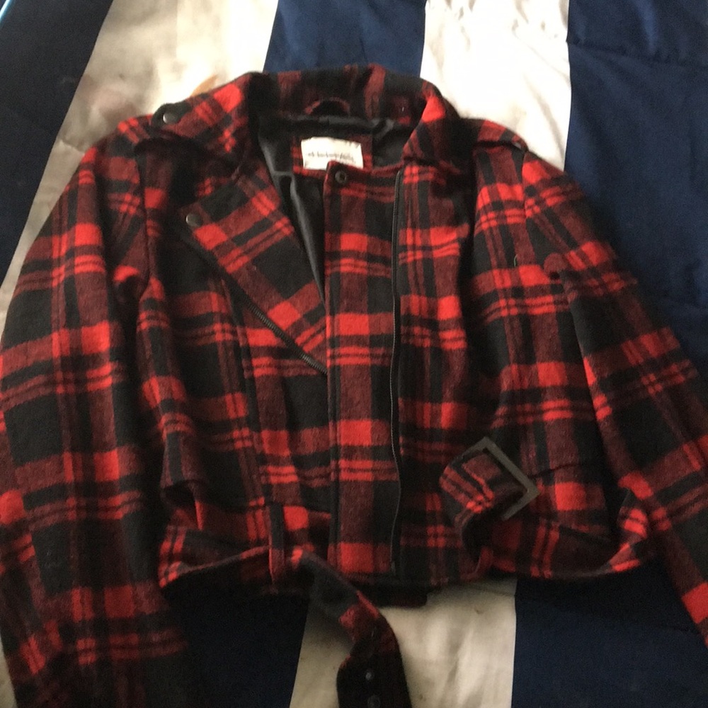 Red peacoat
